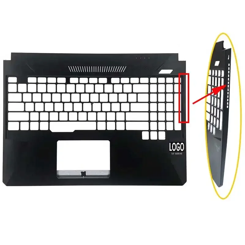 For ASUS TUF FX505 FX505G FX505D FX86 FX86F FX95 Laptop LCD Back Cover Front Bezel Upper Palmrest Bottom Case Keyboard Hinge: ROSE RED