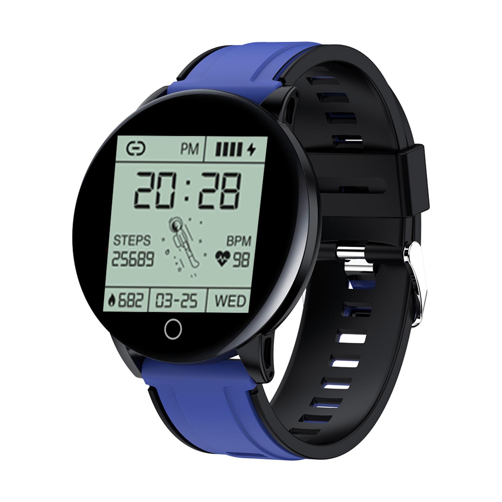 Smart Watch Anti-Lost Bluetooth Multi-Sport Modes Camera Remote Control Step Counter Smartwatch for Full Touch Men Women: Blue