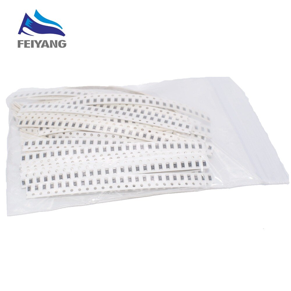 SAMIORE ROBOT – Kit de résistance (0R ~ 10MR), 1250 pièces/lot, 50 Value 1206 SMD, 5%, et ORIGINAL, assortiment de résistance à puce