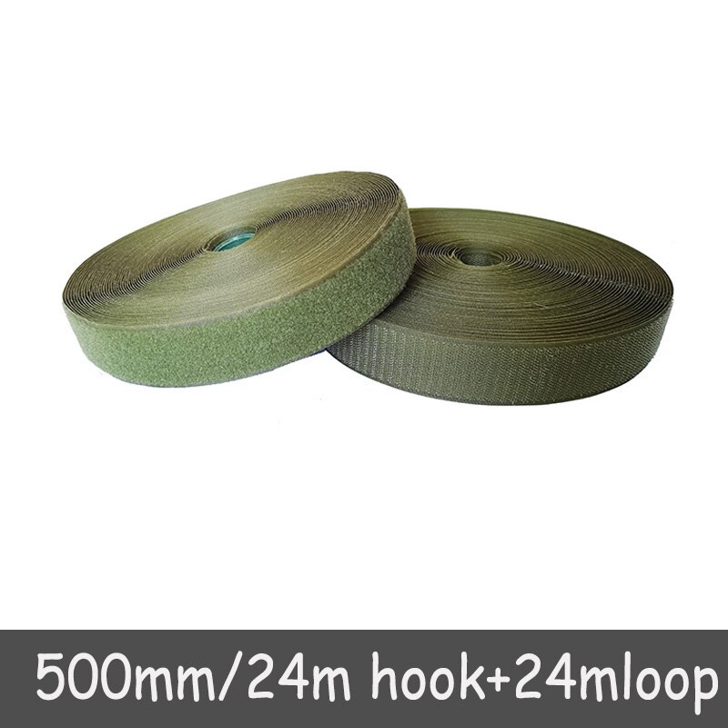 50mm Width velcros no adhesive fastener stick clothing tape sewing magic hook loop sticker strip velcroing strap stick 24 meters: Color 18