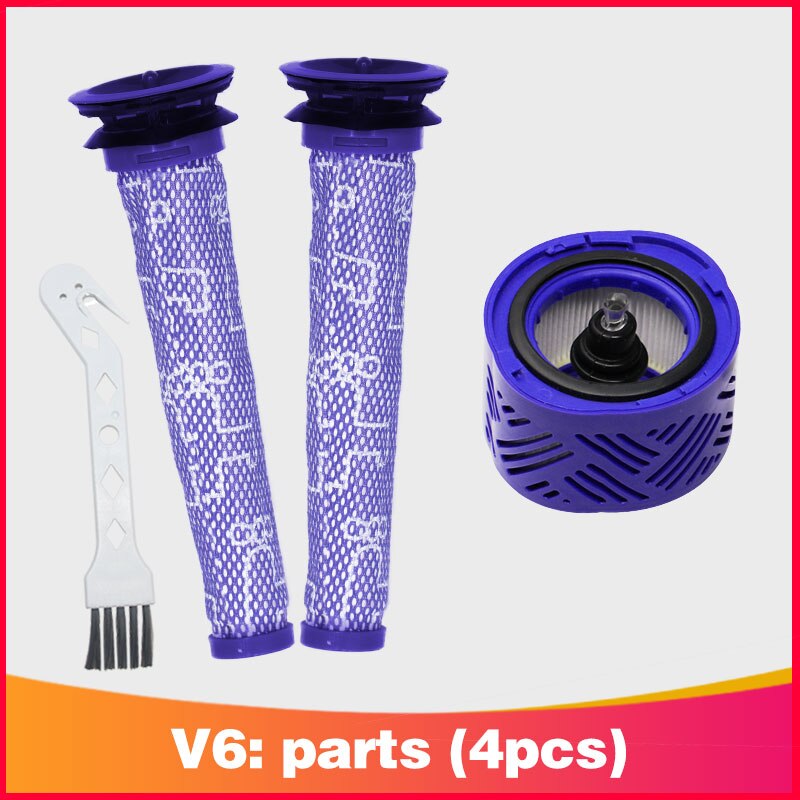 Meilleur pré-filtre et 2 kit de filtres HEPA pour aspirateur balai sans fil Dyson V6 absolu. Remplace les parties 965661-01 et 966741-01: Jaune clair