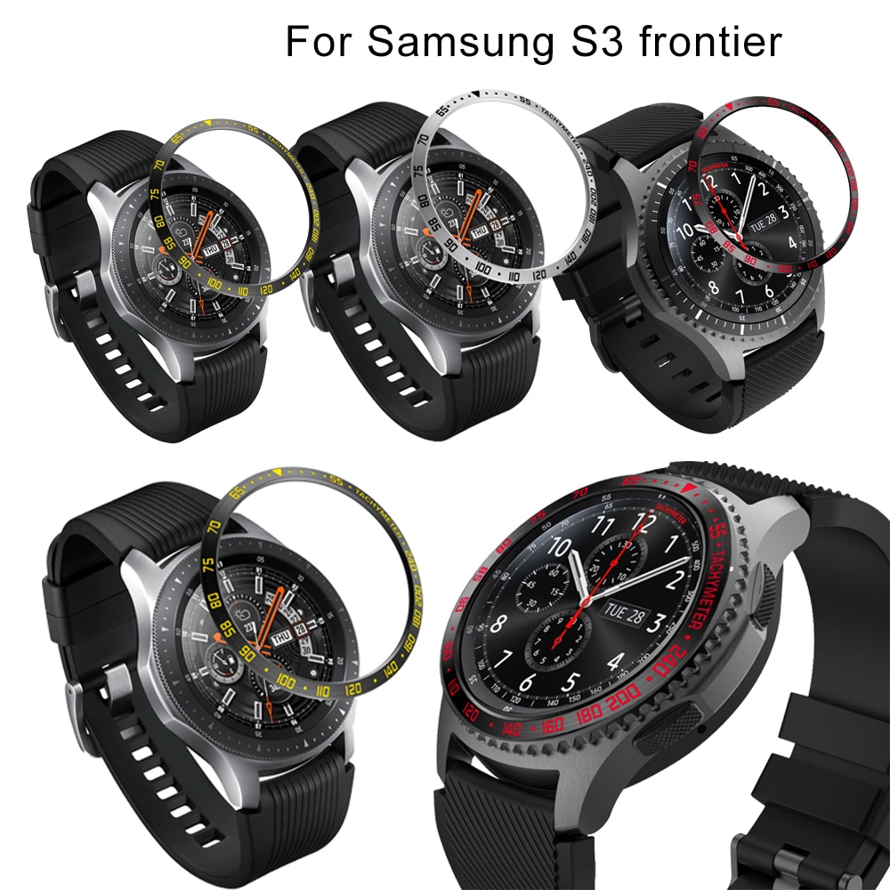 Gear S3 Cover Voor Samsung Gear S3 Frontier Galaxy Horloge 46 Mm Ring Adhesive Cover Anti Scratch Smart Horloge Band accessoires S3 46