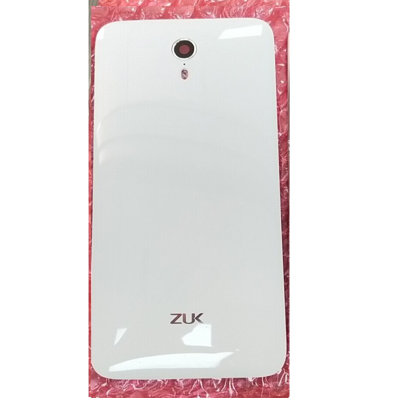 Pour lenovo zuk  z1 z1221, couvercle arrière de la batterie, pièces de réparation du boîtier de la porte pour lenovo zuk  z1, couvercle de la batterie avec lentille et logo: Blanc