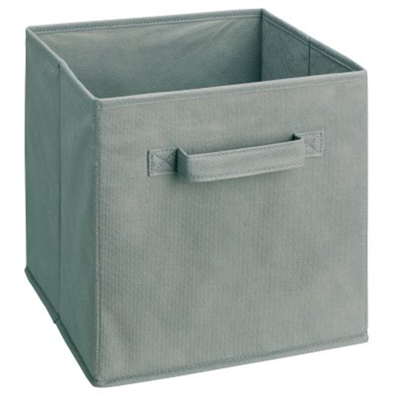Non-Woven Fabric Dust-Proof Clothes Storage Bin Folding Cabinet Storage Box with Handle Home Office Closet Organizer Container: Light grey