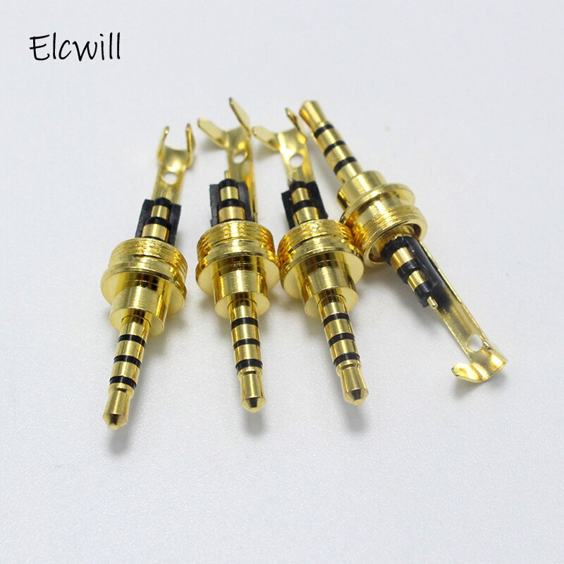 2.5mm Jack 3 Pole 4 Pole Male Connector Adapter for DIY Stereo Headset Earphone/Repair Earphone Speaker with Metal Shell