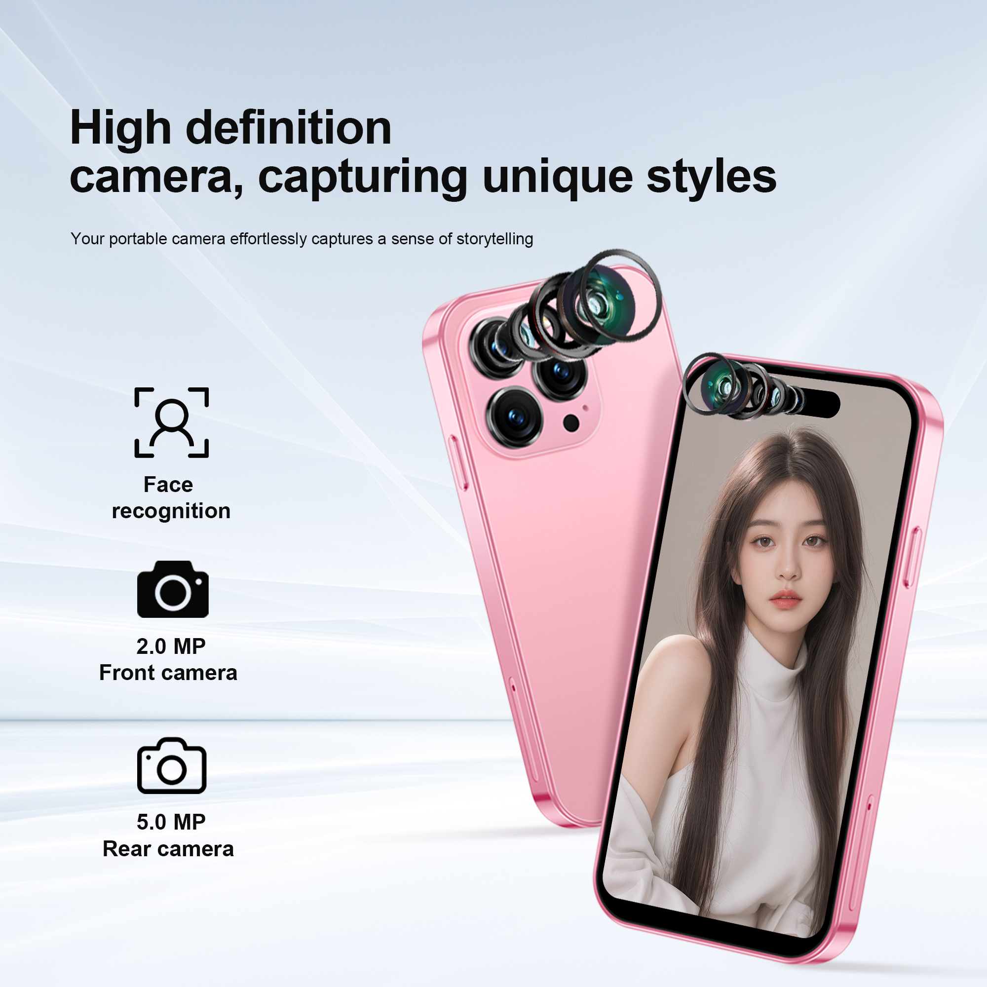 SmartWatch SERVO S16 Mini Smartphone 3G WCDMA Android 10-System Dual SIM bereithalten WIFI Bluetooth 4.0" HD Kleine Mobiltelefone