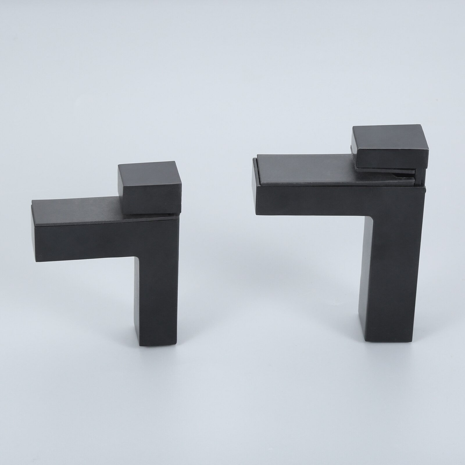 1Pc Wall Mount Glass Shelf Brackets Metal Adjustable F-Shaped Partition Bracket Support Clip Holder for Home Office Glass Clamps