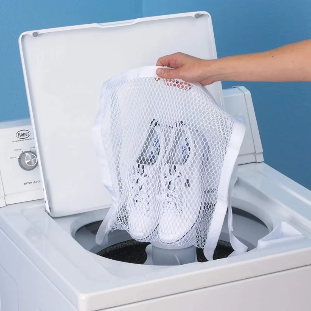 1PC Sneaker Dryer Bag, Dryer Door Shoe Net with Elastic Straps, Sneaker Laundry Bag for Shoes,40X40cm