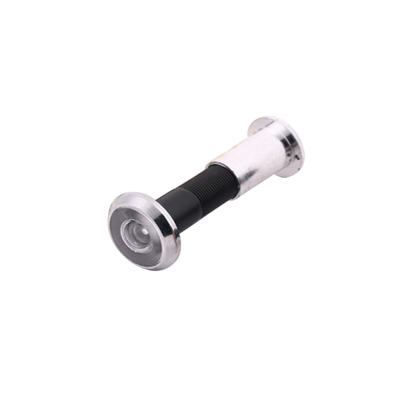 Deluxe 200 Graden Groothoek Kijkgaatje Deur Kijker Deur Spyphole View Verchroomd Voor Meubels Hardware: silver / 60-90mm