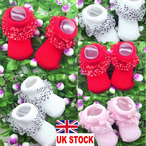 Nette Baby Mädchen Prinzessin Spitze Dot Tutu Socken Kinder Mädchen Neugeborene kind Weiche Stretch Socken Baumwolle Kurze Knöchel Hohe Socken sokken
