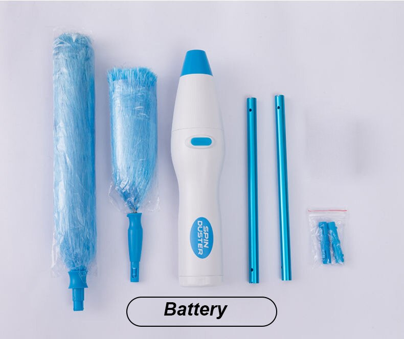 220v elektrische stofzuiger spin plumeau 360 ° verstelbare stofborstel microvezel magic duster instant duster: Batterij