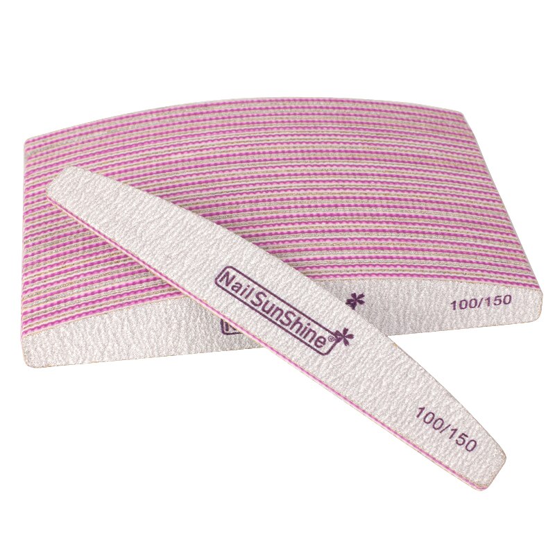 10pcs Acryl Nail Files Block Buffer Voor Manicure UV Gel Nagellak Bestand 100/150 grit Sterke Schuurpapier Manicure Nail care Tool