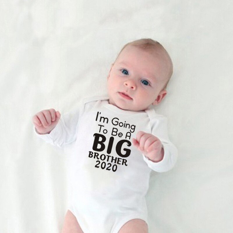 I'm Going To Be A Big Brother Baby Boys Bodysuit Promoted To Big Brother Announcement Onesie Long Sleeve Baby Clothes