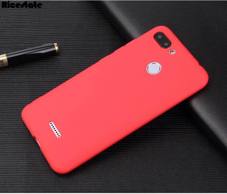 Redmi 6 cukierki silikonowa obudowa robić xiaomi Redmi 6 cienkie na telefon pokrywa na Redmi 6 Obudowa Redmi6 matowe etui