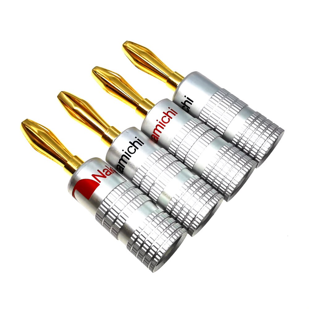 4PCS Nakamichi Speaker Banana plug connectors 4MM