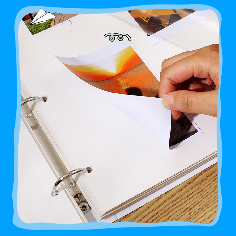 Loose-leaf Photo Album Large Capacity 30/40 Pages DIY Self Adhesive Commemorative Photo Storage Scrapbook Family Memory Book