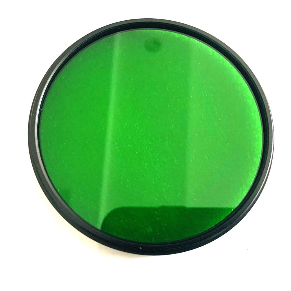 Filtre de couleur verte 77mm arrondi avec cadre métallique LB7 filtre optique