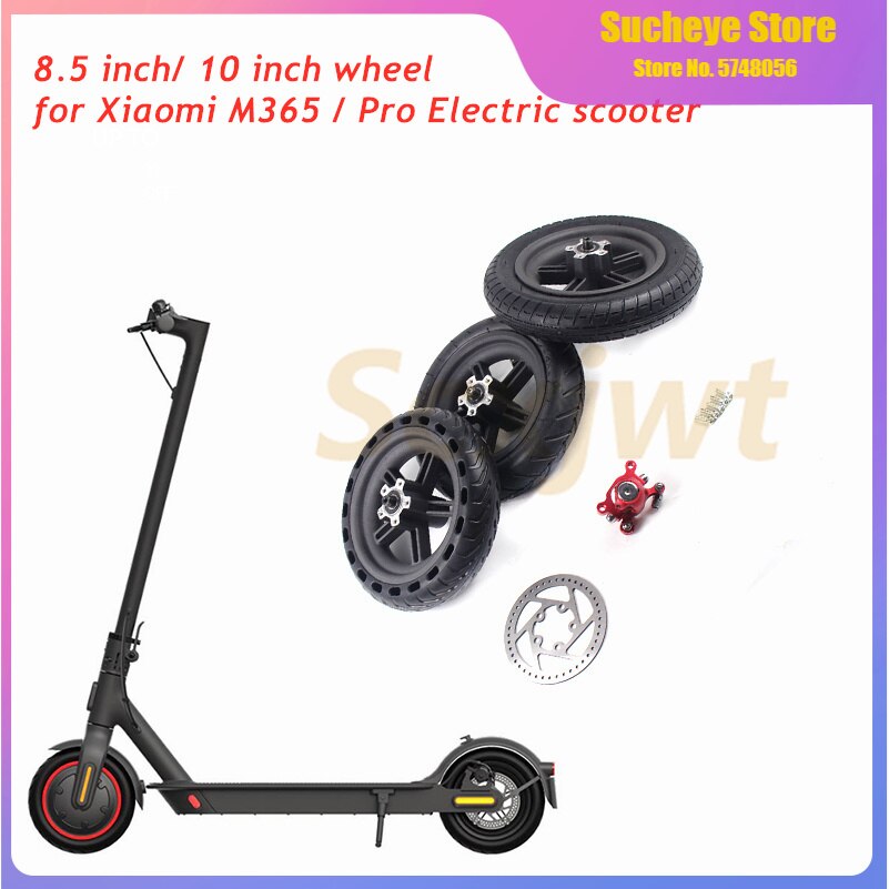 Pneus à Air Arrières pour Trottinette Électrique, Roues de Rééquilibrage 8.5 Pouces, 10 Pouces, Solides, pour Modèle Xiaomi Mijia M365, 8 1/2x2