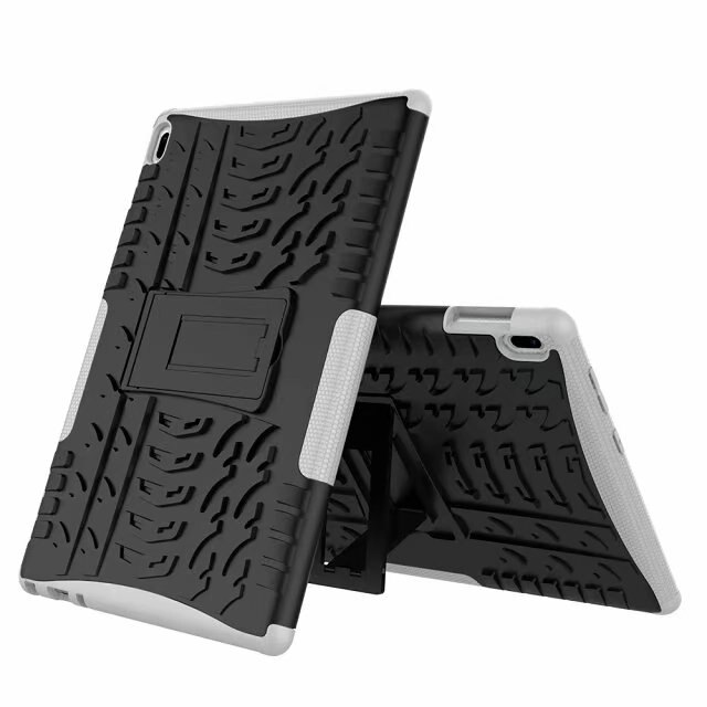Silicone Case For Lenovo Tab4 Tab 4 10 X304L X304F X304N Hard PC Shockproof stand Cover Funda Tablet Hyun Stand Shell + pen: white