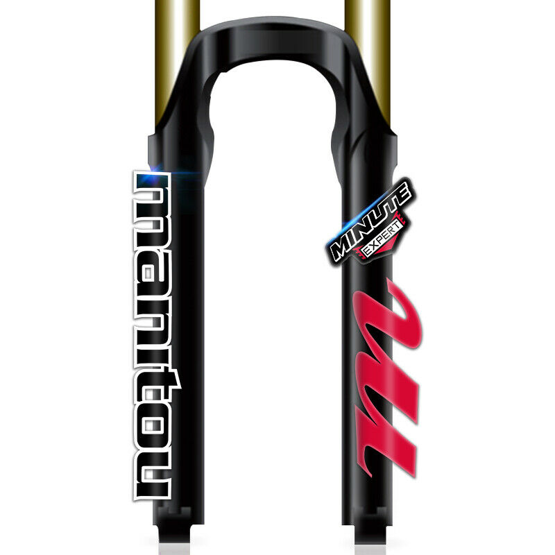 Manitou – autocollant de fourche EXPERT MINUTE, pour vtt, vélo de montagne, décalcomanies de cyclisme: red black
