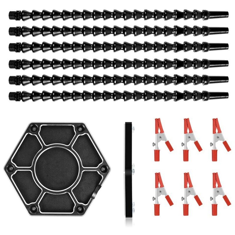 Helpende Handen Soldeerstation, Derde Hand Met Zes Flexibele Solderen Helpende Hand Armen, Soldeerbout Tip Houder