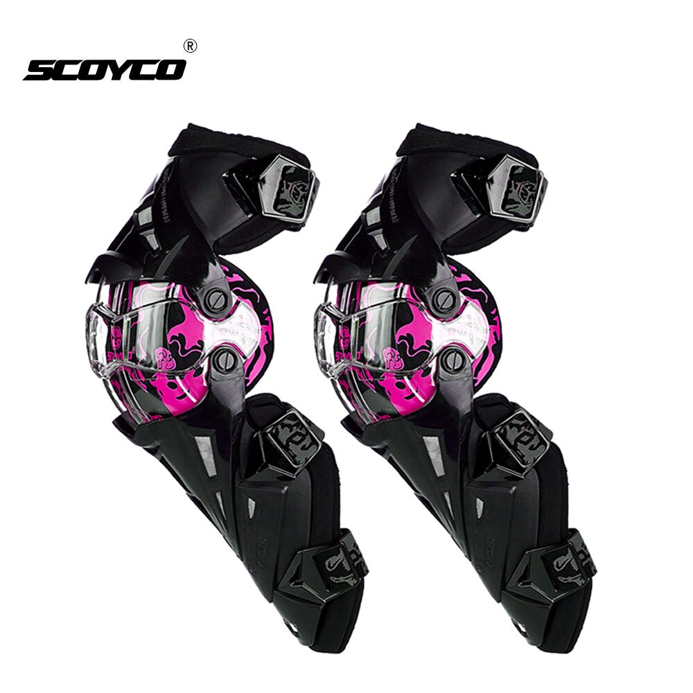 Scoyco Motorfiets Kniebeschermers Mannen Knee Protector Motocross Outfit Racing Motorbike Kniebeschermers Joelheira Moto Motorfiets Bescherming: K12 Pink Knee