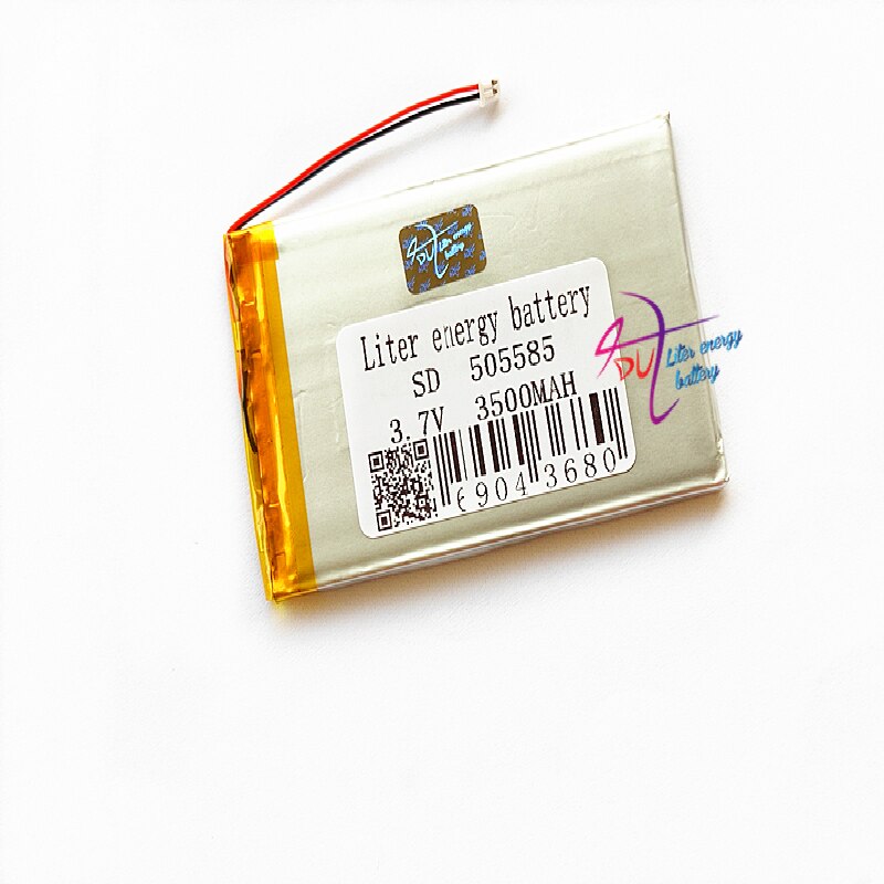 (ph 1.25mm) 505585 3.7v 3500 mah 495383 universeller lithium-ionen-akku für tablets 8  pc 7 zoll) 9 laptops, notebooks und tastaturen (mittlere größe)