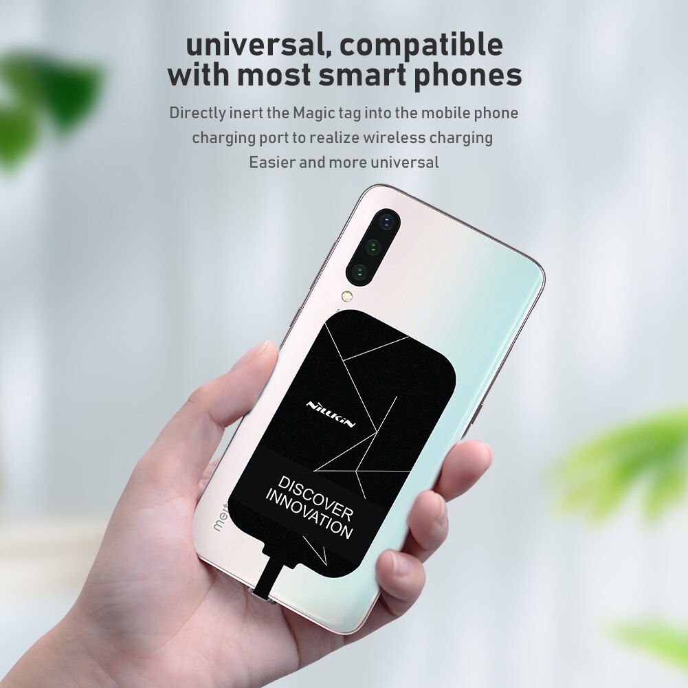 Nillkin Qi Wireless Charging Receiver for Samsung Galaxy A12 A22 A32 A42 A52 A72 5G M30 M40 M21 M31 S M51 M62 USB Type-C Adapter