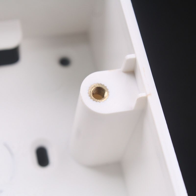 20pcs Type 86 Flame Retardant Wall Mount Switch Box PVC Bottom Box Universal Socket Switch Wire Junction Box 86*86*45mm