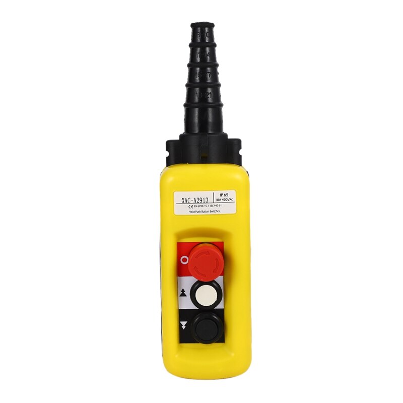 SV-Lift Control Pendant XAC-A2913 Waterproof Handheld Pushbutton Switch with Electric Hoist Handle, 2 Buttons with Two Speed
