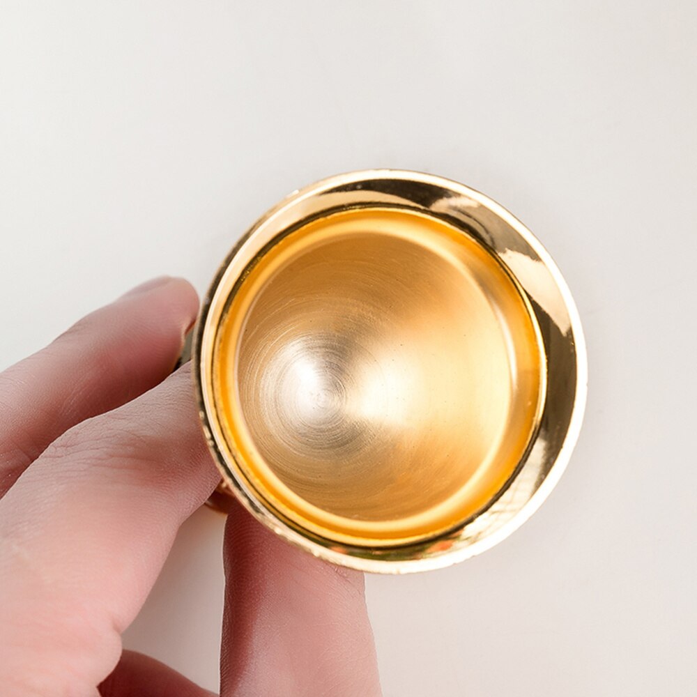 Pärla inlagd stil zink legering bägare vin bägare snidade sprit glas stam-cup stamceller för hem bar fest (slumpmässigt blommönster)
