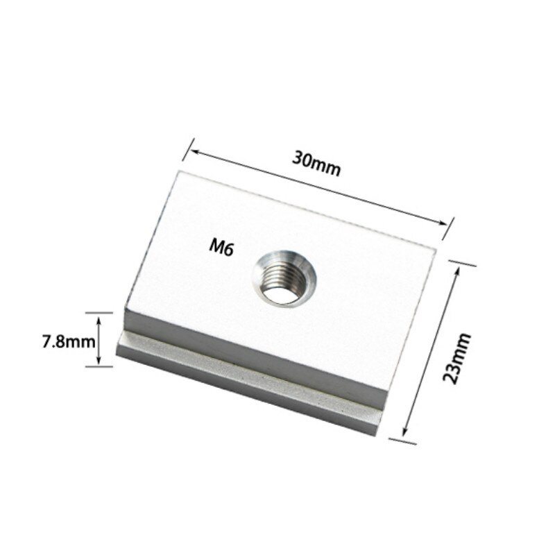 Houtbewerking T Blok M6 Moer Handvat Draai Noten Zelfsluitende T Schroef Slider T-Track Glijdende Veer Board borgring Ringen: M6 Slider