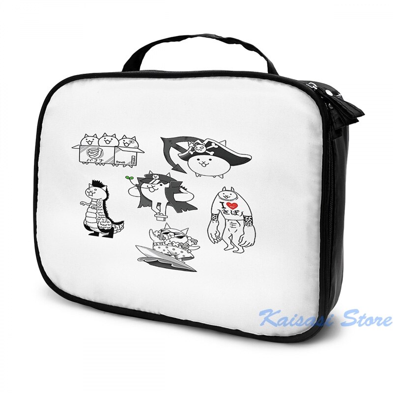 Funny Graphic print Battle Cats USB Charge Backpack men School bags Women bag Travel laptop bag: Cosmetic bag