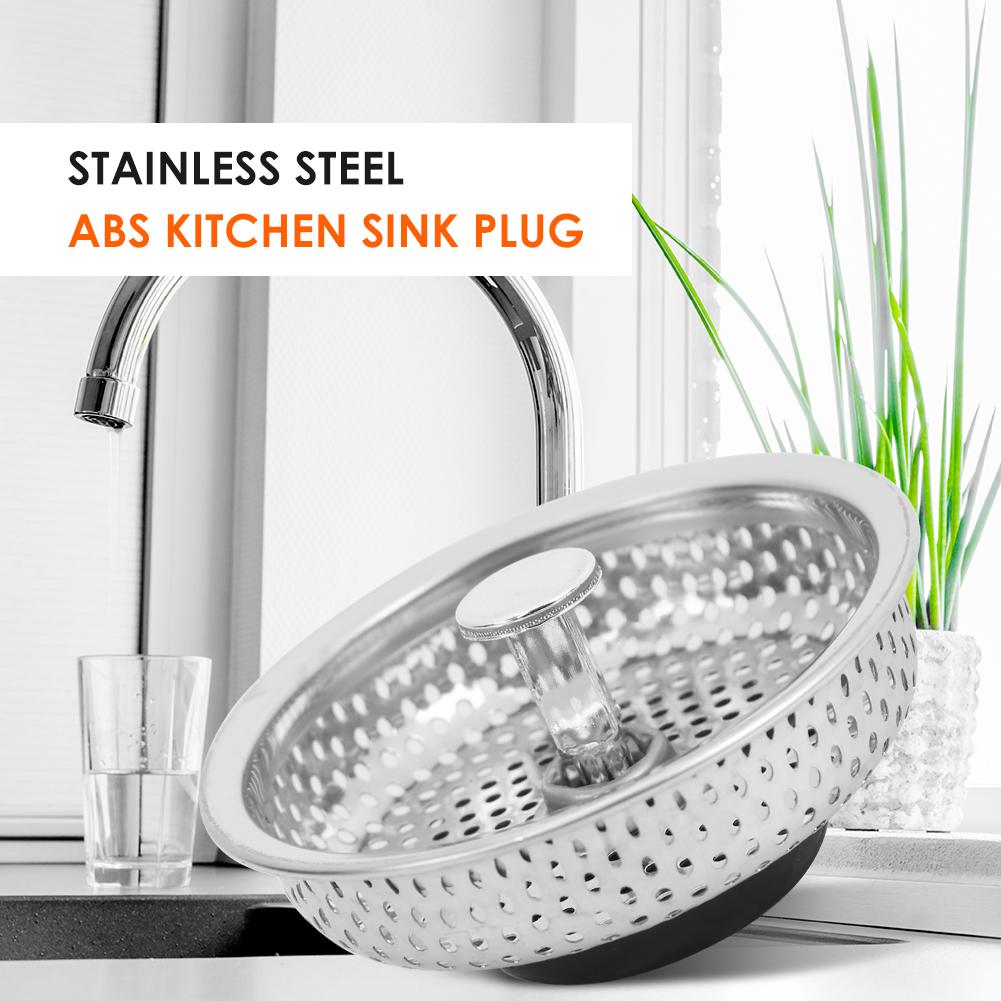 Replace Kitchen Sink Stopper Durable Filter Cover Stainless Steel Bathroom Basin Drainer Household Sink Accessories