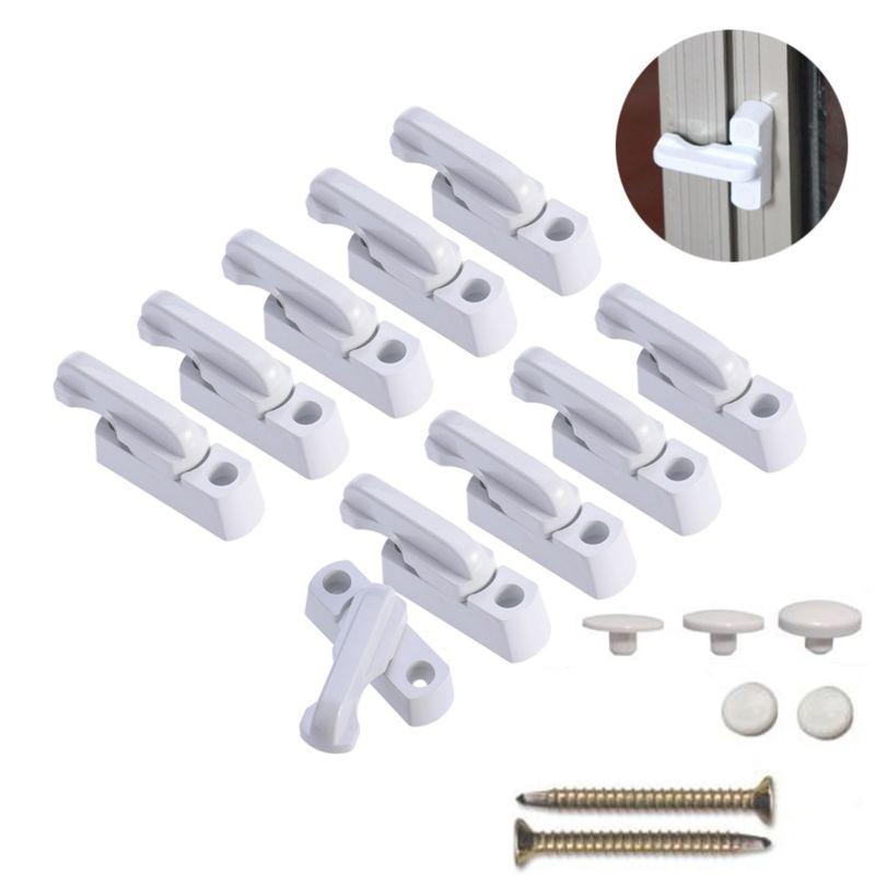 10 sztuk dodatkowe zabezpieczenie okno UPVC Zamek (biały)