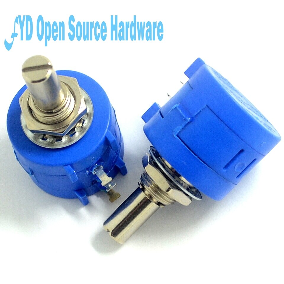 1set 3590s precision multi- turn potentiometer 10K + knob scale knob with locking