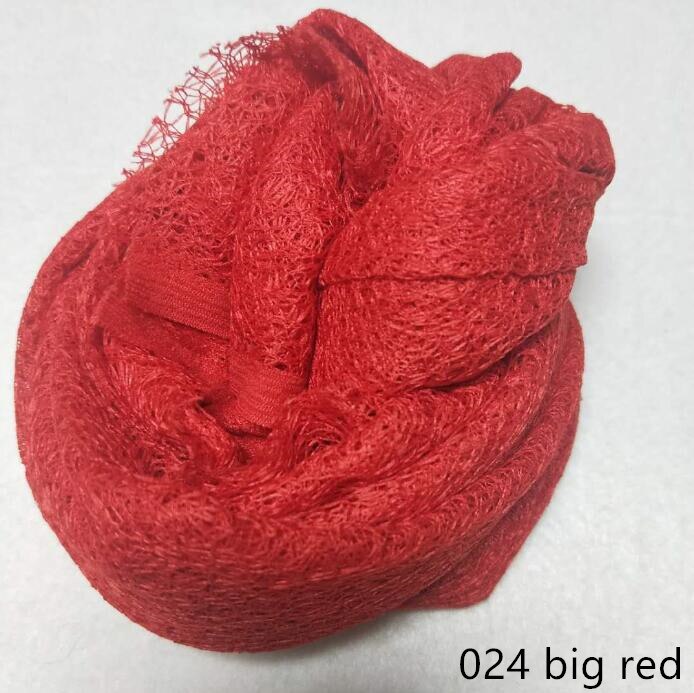 160*50 cm Mesh Gaas Kaasdoek Wraps met Matchende Bloem Hoofdband Volledige Set Voor Pasgeboren Fotografie: 24