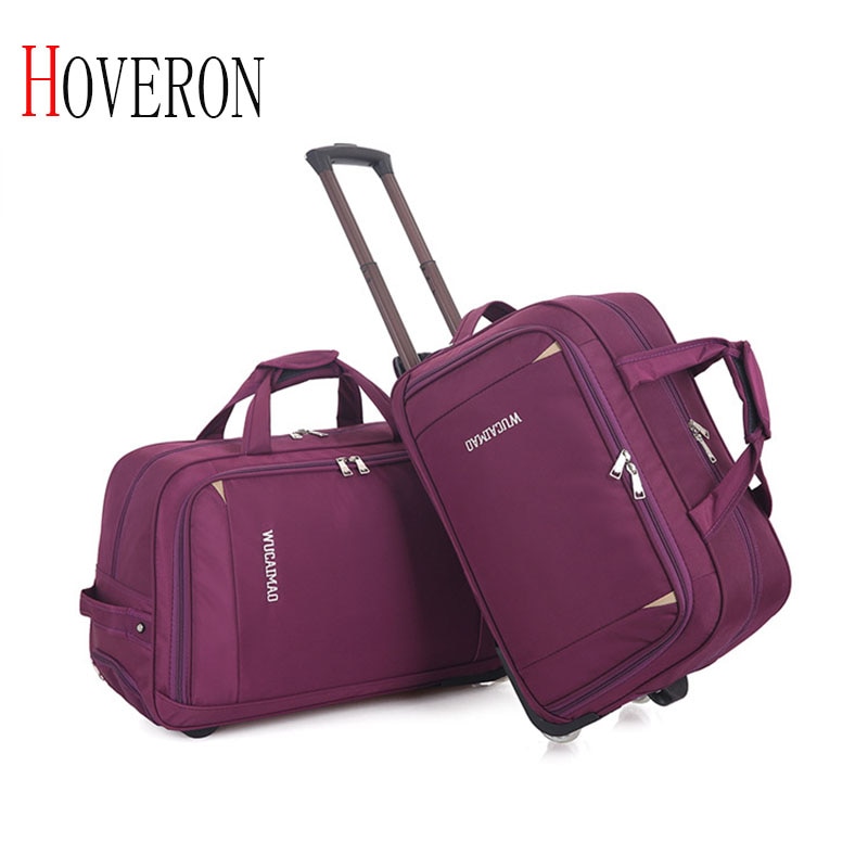 Kvinder trolley bagage rullende kuffert mærke afslappet fortykning rullende taske rejsetaske på hjul bagage kuffert kabine