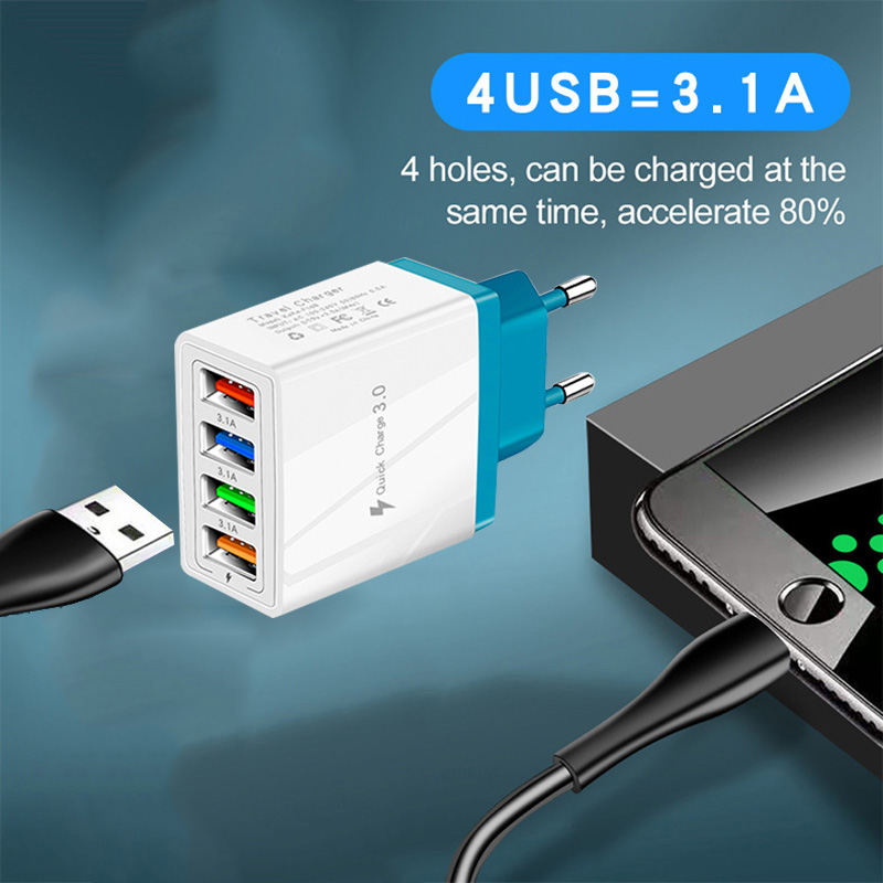 EU/Us-stecker USB Ladegerät Schnell Ladung 3,0 Für Telefon Adapter für Huawei Mate 30 Tablet Tragbare Wand Mobile ladegerät Schnell Ladegerät