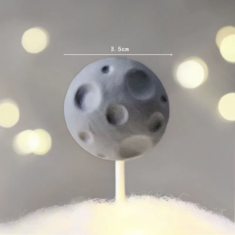 ﻿ Adorno para tarta espacial con cohete de astronauta, planeta, decoración para de cumpleaños para niños, pastel de estrella para Baby Shower, para de cumpleaños para niños: Verde oliva