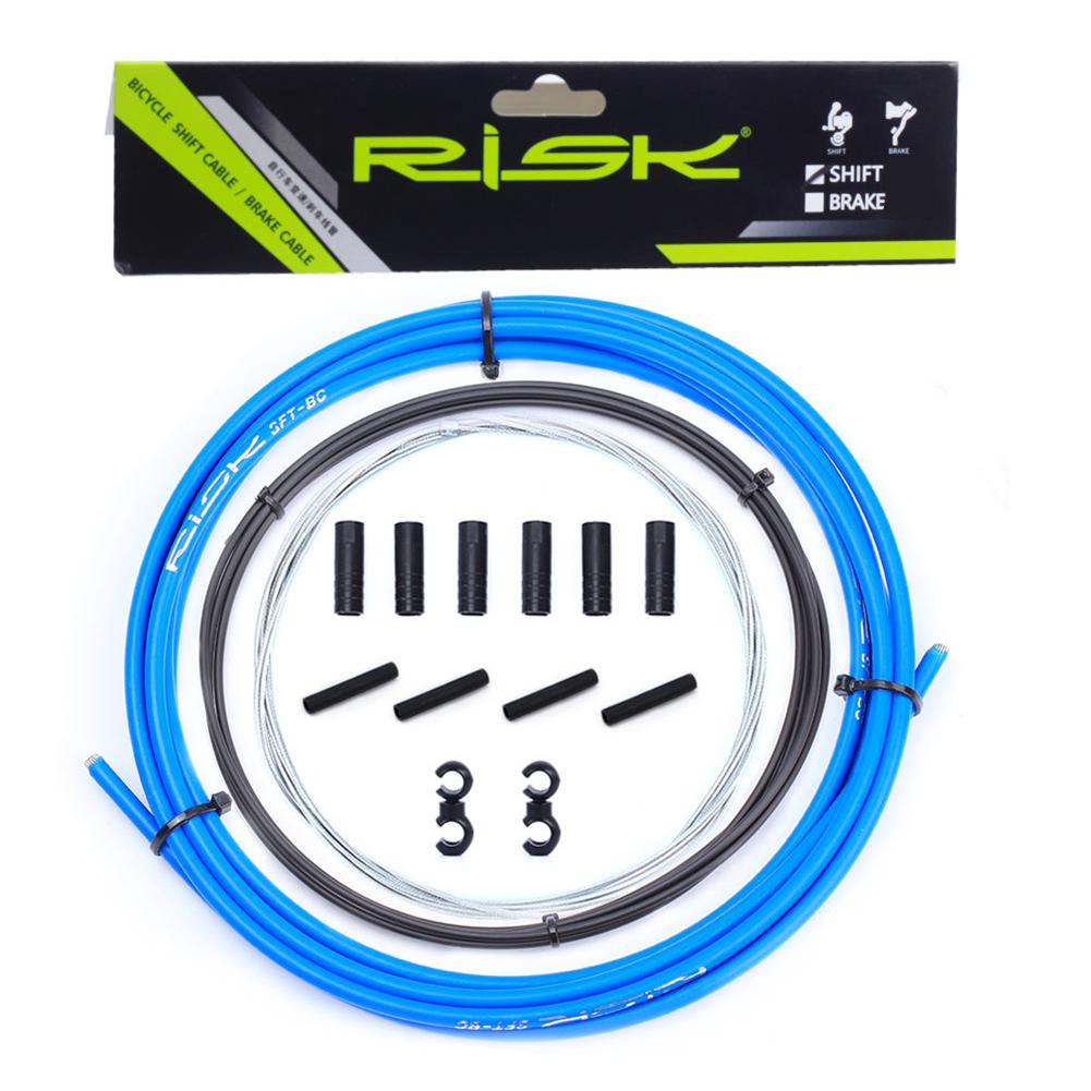 Bike Shift Cable Durable Bicycle Brake Shift Wire Kit Gearshift Cable For Mountain Road Bicycle: Blue