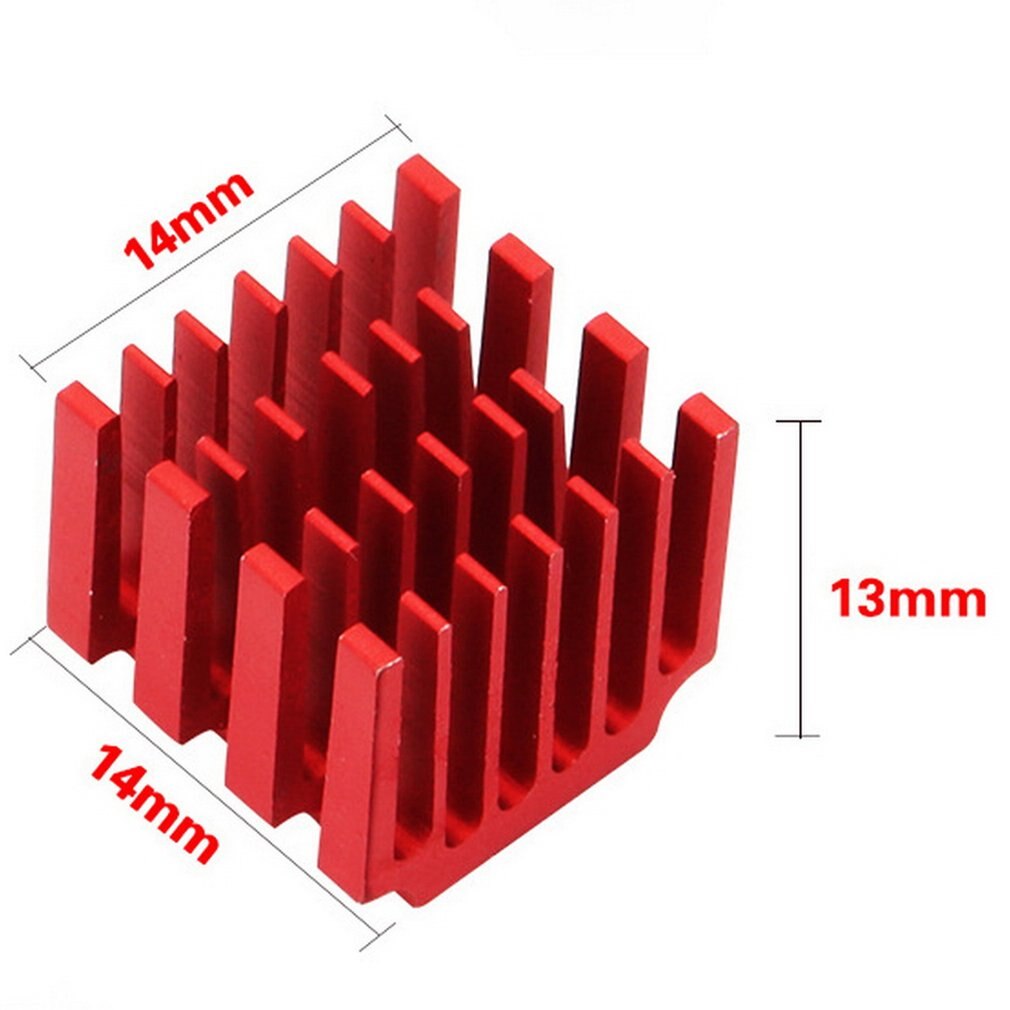 3d Printer Stepper Motor Driver 3d Printer Parts and Accessories Aluminum Cooling Fan Oxidized Red Heat Sink