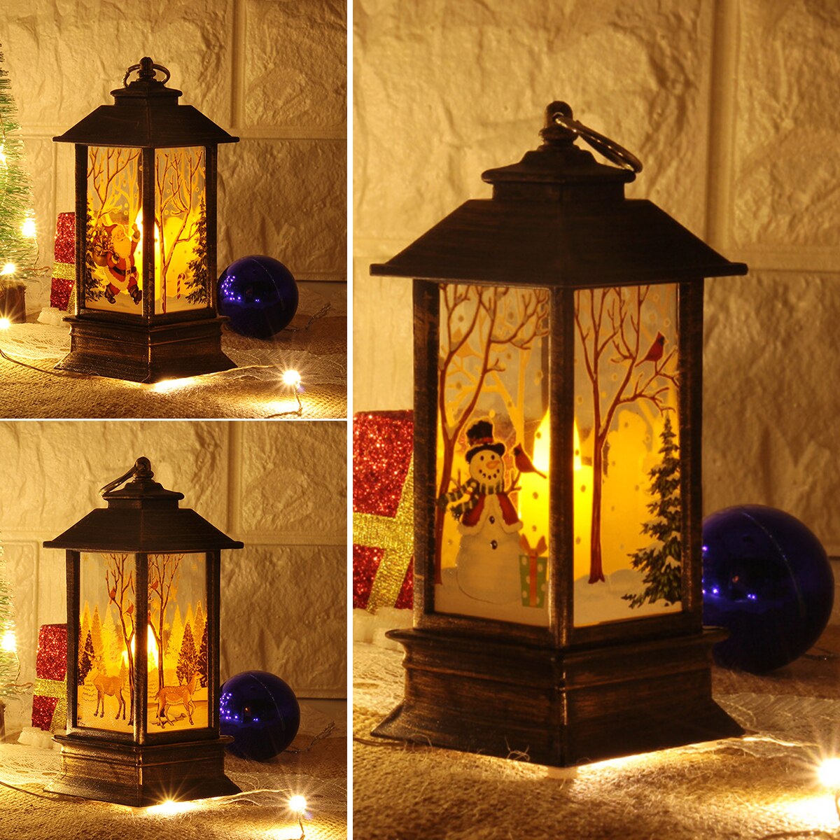 Seizoensgebonden Kerst Led Lantaarn Kerst Levert Xmas Decor Light Torch