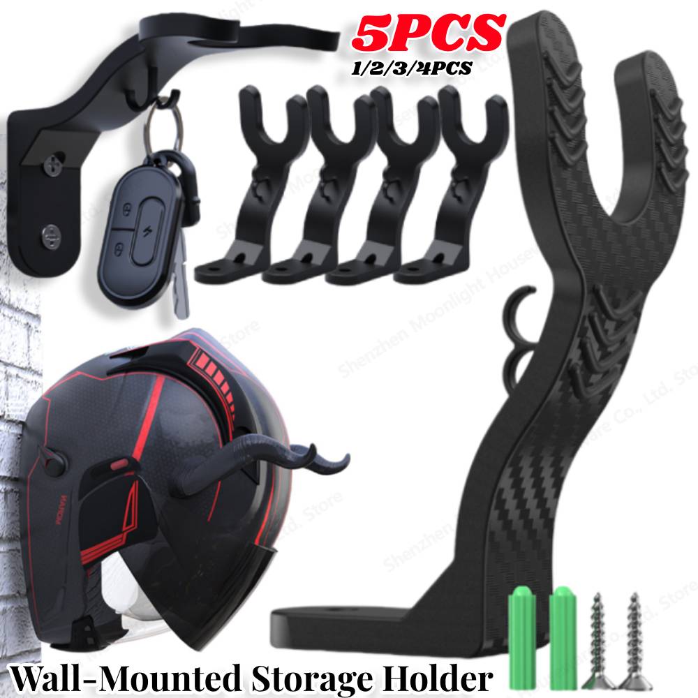 Keukenkast Plank Wandmontage Haken Motorhelm Haak Rekken Helm Display Hanger Stand Aan de muur gemonteerde opslaghouder
