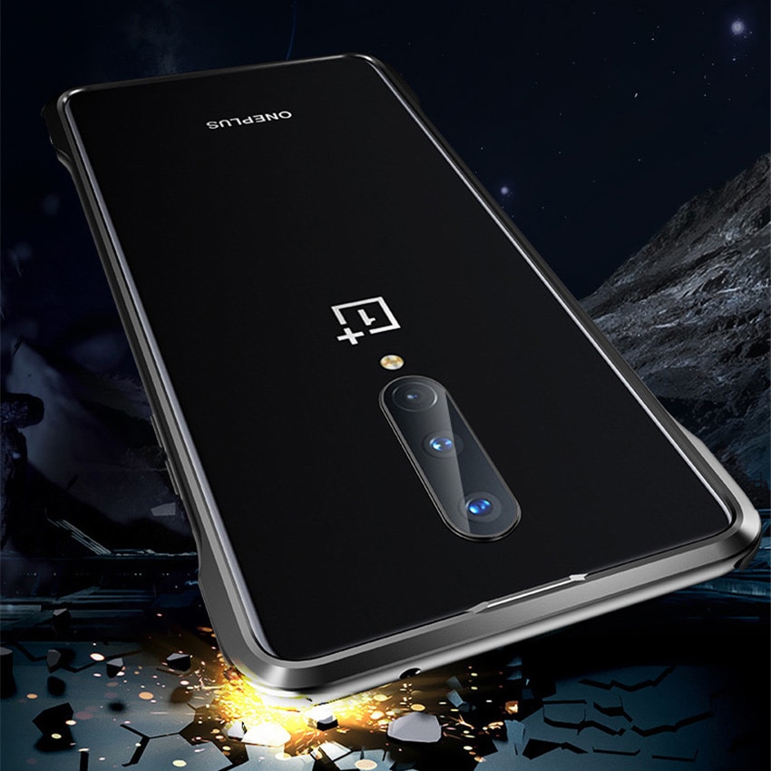 Ultra Slim luminous Metal Frame Cover For OnePlus 8 Pro Case Hard Aluminum Bumper Case For Oneplus 8 One Plus 8 Pro