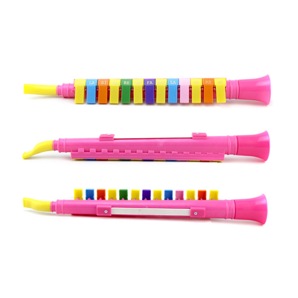 Slumpmässig färg barn baby plast 13- nyckelton orgel blåsrör barn tidig utbildning pussel leksaker musikinstrument leksaker  #30
