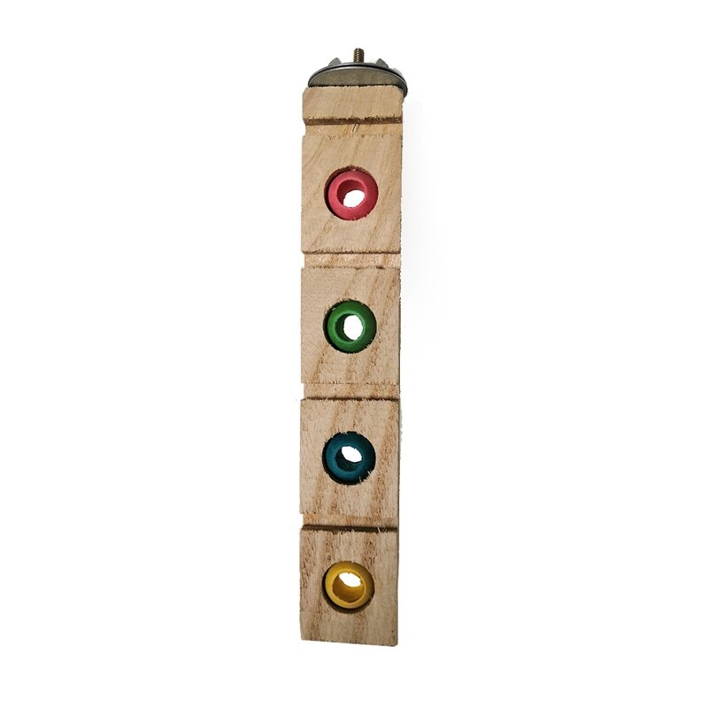 Perche en bois pour oiseaux, perroquet, blocs à mâcher, entraînement à l&#39;intelligence, Puzzle, jouet pour Mini aras canari, perruche cacatoès