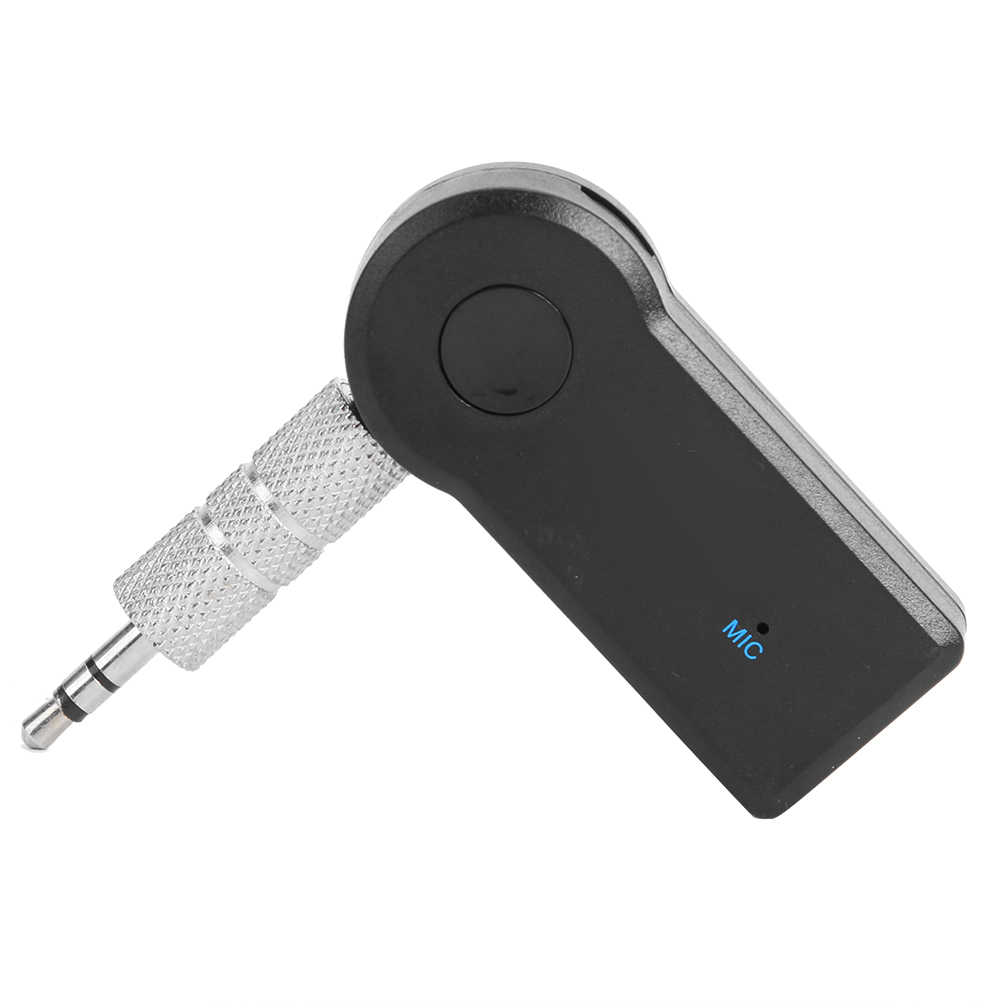Kabelloses bluetooth-audio-autokit mit 5.0 freisprechadaptern und integriertem -in 120 -mah-akku für 3.5mm aux-geräte mit klinkenanschluss