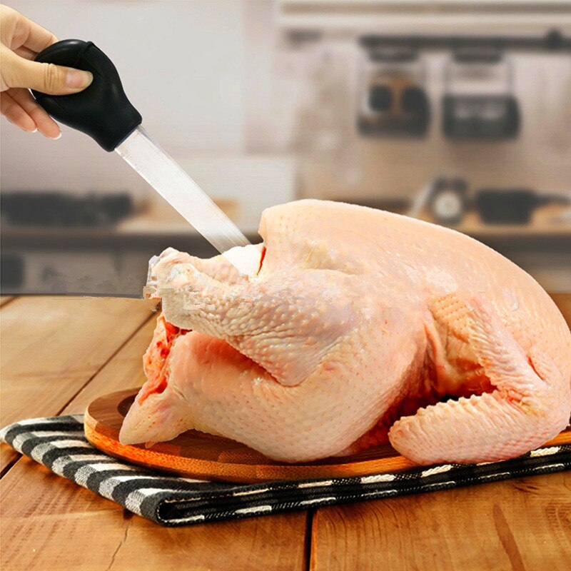 Bbq Druipen Pijp Drip Buis Afneembare Pomp Hoofd Koken Kruiden Gebruiksvoorwerpen Keuken Gereedschap