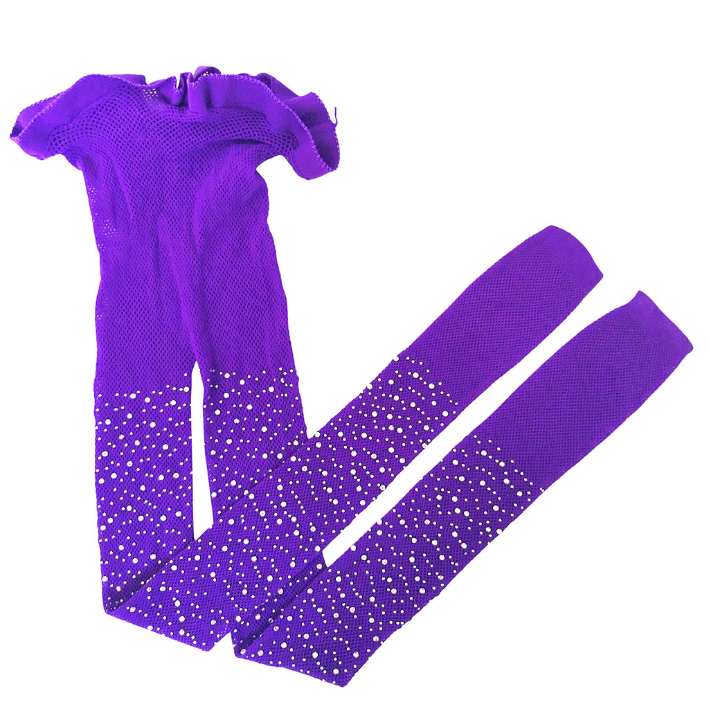 Kids Girls Mesh Kids Girls Mesh Fishnet Stockings Kids Girls Pantyhose Flash Tights Pretty Lightning Girls Stockings: Purple